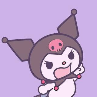 Kuromi purple wallpaper