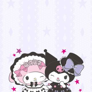 Kuromi purple wallpaper