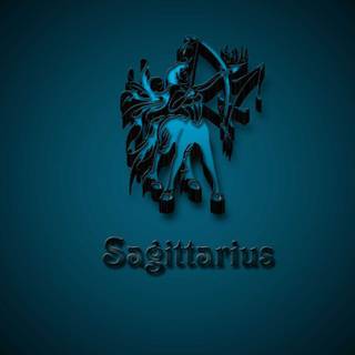 Sagittarius blue wallpaper