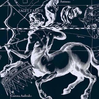 Sagittarius blue wallpaper