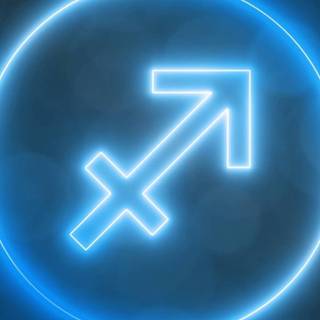 Sagittarius blue wallpaper