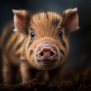 Cute baby pig wallpaper