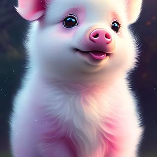 Cute baby pig wallpaper