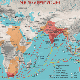 East India map wallpaper