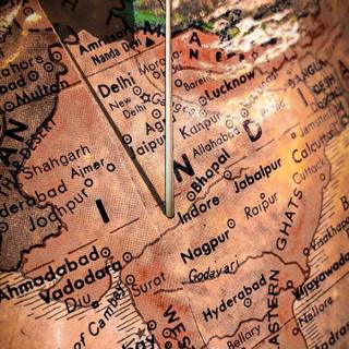 East India map wallpaper