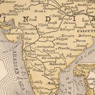 East India map wallpaper