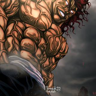 Baki Hanma 4k mobile wallpaper
