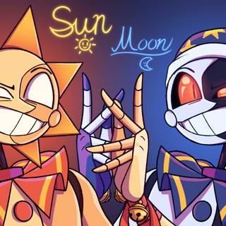 Five Nights At Freddy's Security Breach Sun and Moon wallpaper
