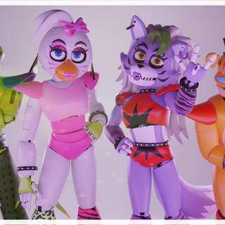 Five Nights At Freddy's Security Breach Sun and Moon wallpaper