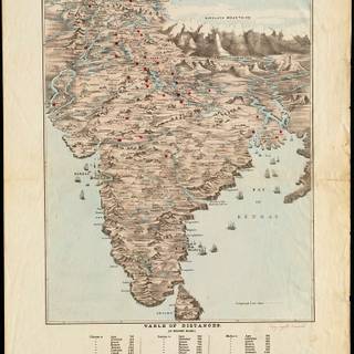 East India map wallpaper