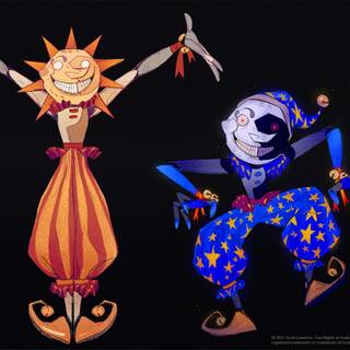 Five Nights At Freddy's Security Breach Sun and Moon wallpaper