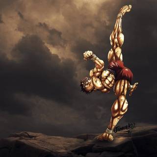 Baki Hanma 4k mobile wallpaper