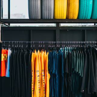 Clothes shop wallpaper