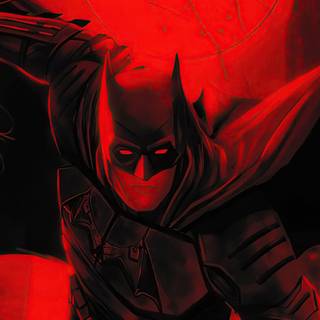 The Batman red wallpaper