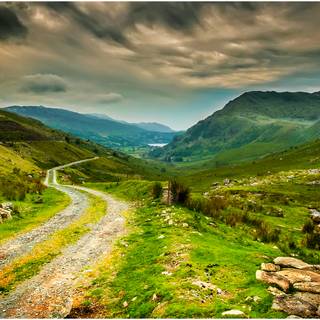 Rural landscape wallpaper