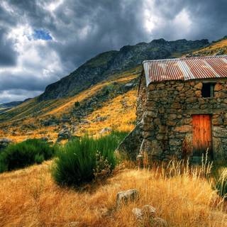 Rural landscape wallpaper