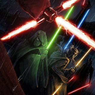 Luke Skywalker vs Kylo Ren wallpaper