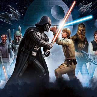 Luke Skywalker vs Kylo Ren wallpaper