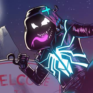 Neon Anti Venom wallpaper