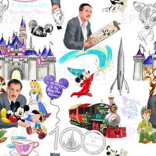 Disney 100 wallpaper