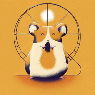 Cartoon hamster wallpaper