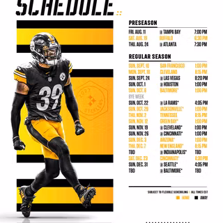 2023 Steelers schedule wallpaper