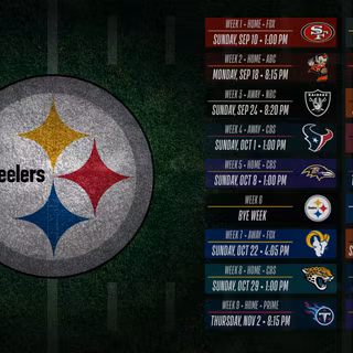 2023 Steelers schedule wallpaper