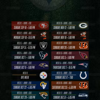 2023 Steelers schedule wallpaper