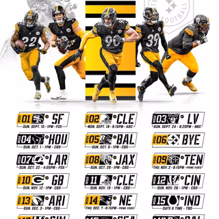 2023 Steelers schedule wallpaper