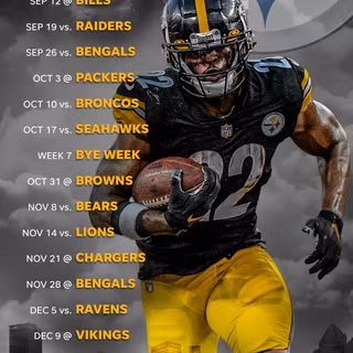 2023 Steelers schedule wallpaper