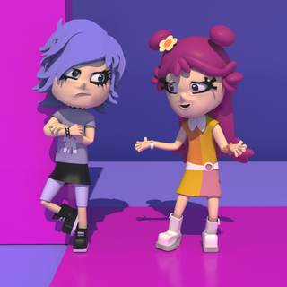 Hi Hi Puffy AmiYumi desktop wallpaper