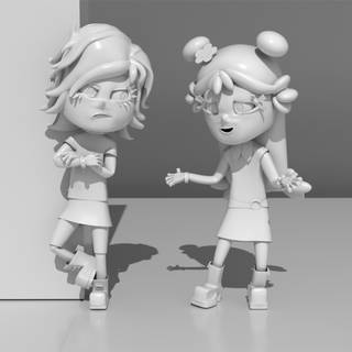 Hi Hi Puffy AmiYumi desktop wallpaper