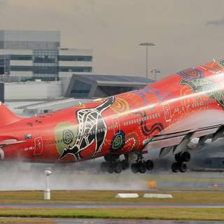 Boeing 747 4k wallpaper