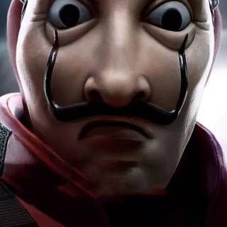 Money Heist mask 4k wallpaper