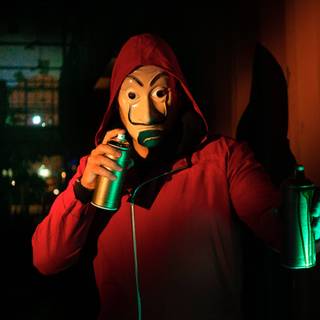 Money Heist mask 4k wallpaper