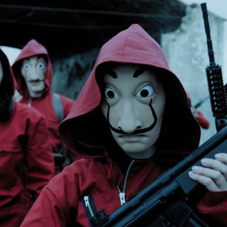 Money Heist mask 4k wallpaper