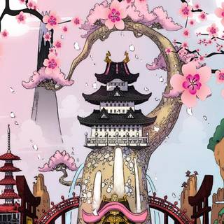 One Piece iPhone Wano wallpaper