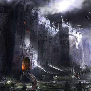 Dark medieval wallpaper