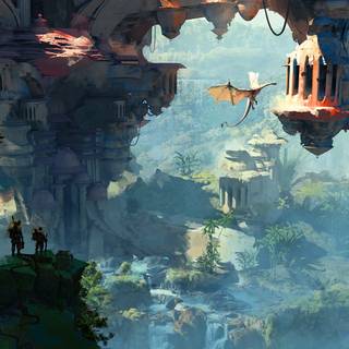 Cozy fantasy wallpaper