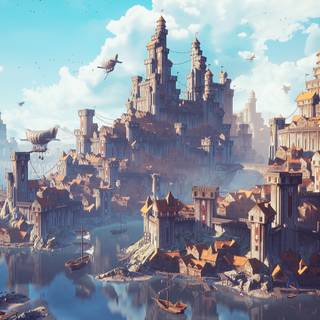 Medieval fantasy 4k wallpaper