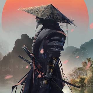 Girls samurai PC wallpaper