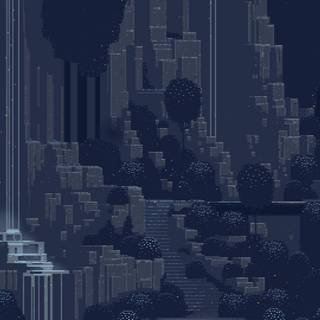 Retro pixels wallpaper