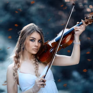 Violin autumn wallpaper