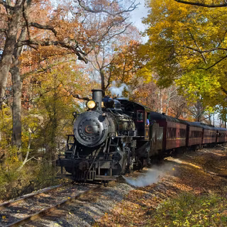 Autumn rail wallpaper