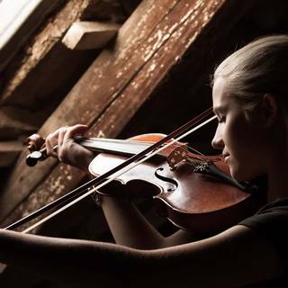 Violin autumn wallpaper