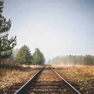 Autumn rail wallpaper