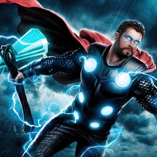 Thor lightning 4k wallpaper
