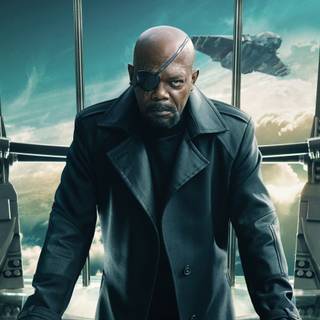 Nick Fury 4k wallpaper