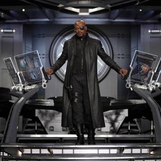 Nick Fury 4k wallpaper