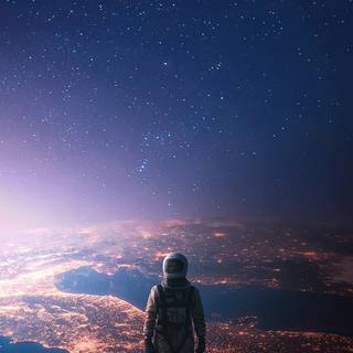 4k astronaut iPhone wallpaper